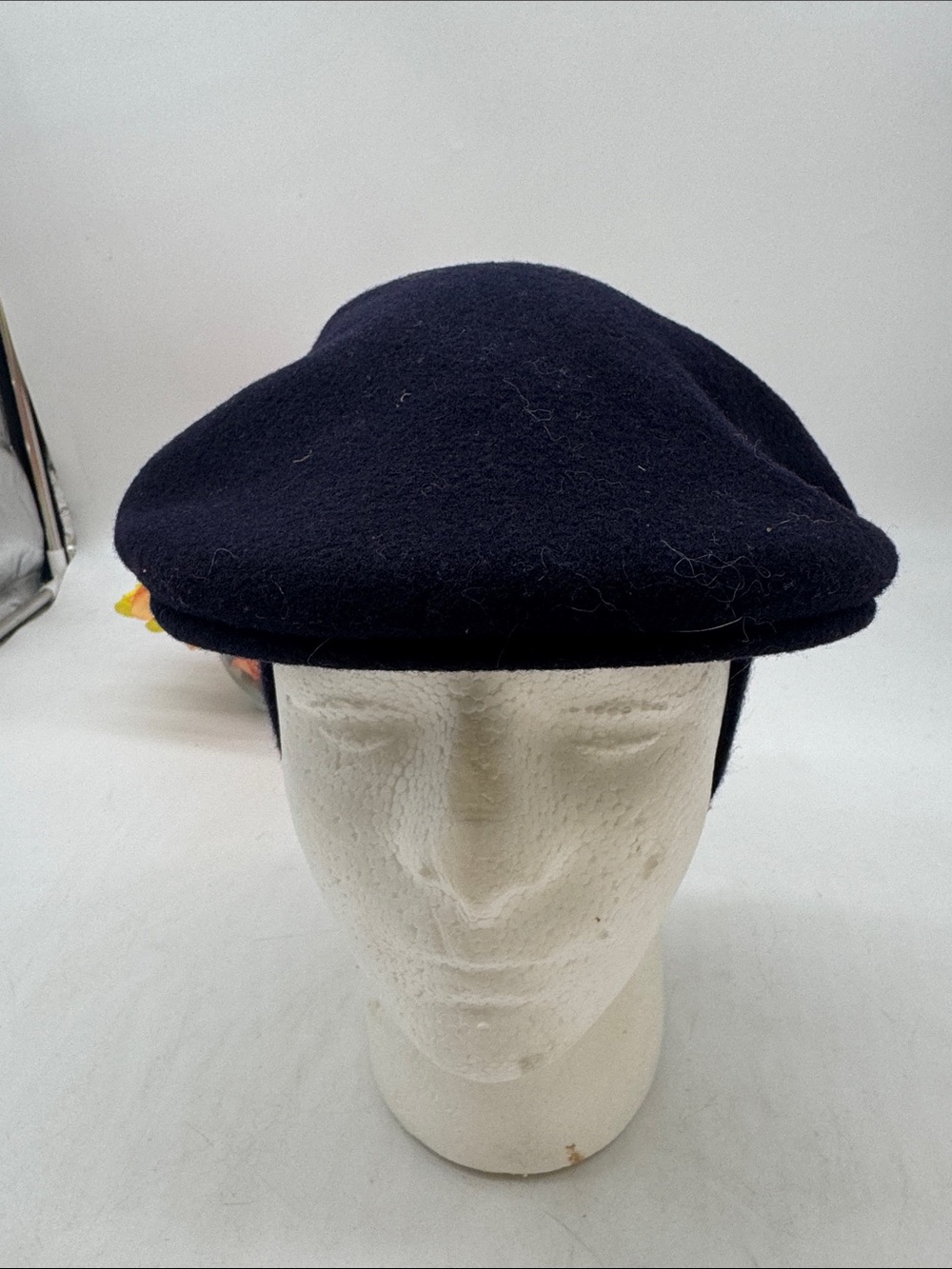 Kangol Men's Navy Wool Flat Cap